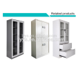 stainless steel filing cabinet with drawers and glass door medical cabinet for hospital